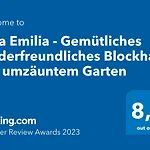 Villa Emilia - Gemuetliches Kinderfreundliches Blockhaus Mit Umzaeuntem Garten